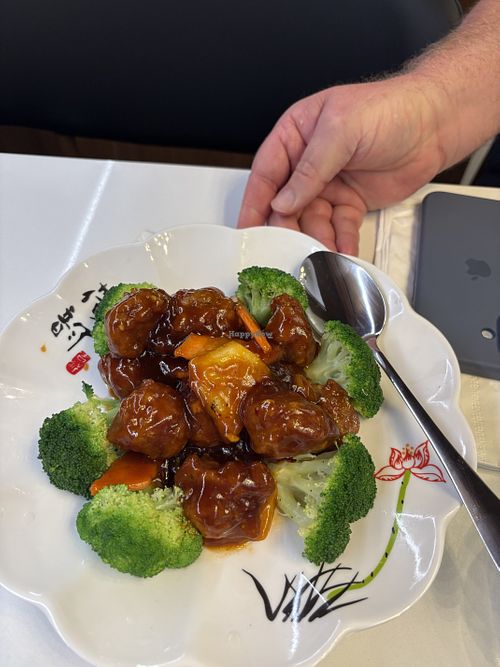 General Tso’s vegan chickenn  at Haru Wok & Roll in Washington