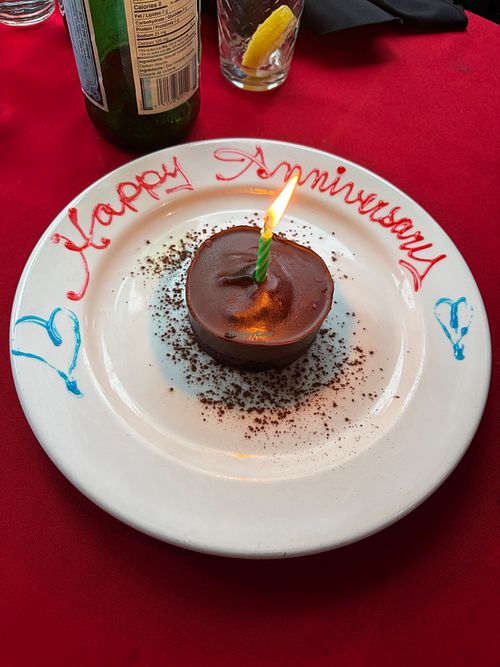 Chocolate dessert at Le Bistro By Liz in Halifax