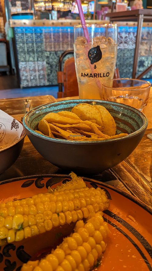 Cornribs and complimentary nachos at Amarillo Kouvola in Kouvola