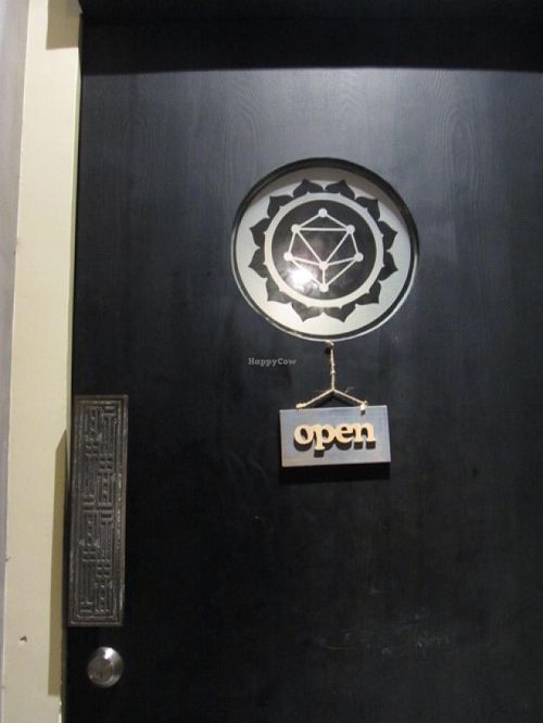 Chakra Vege Cafe - entrance at Chakra Vege Cafe in Shanghai