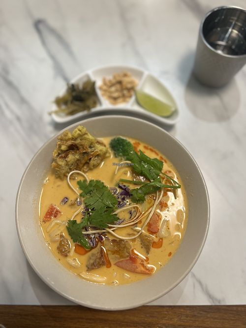 khao soi  at Thai Hakka veggie cuisine - 泰機車泰客蔬食  in Keelung
