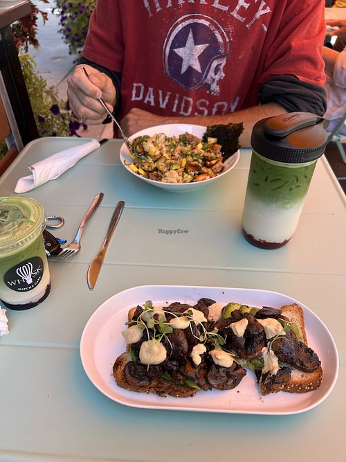 Matcha from sister business Whisk next door  at Avo and Co. Thorold in Thorold