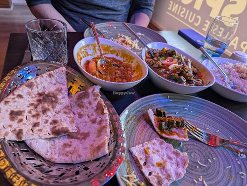 Chana Masala, Roti, Bhindi Baji, Rice at Spire Spice - Indian & Nepalese Cuisine in Dublin