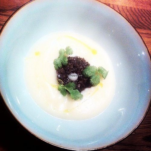 Velouté / Jerusalem A. & Mushrooms (Vegan) at Kaskrut in Warsaw