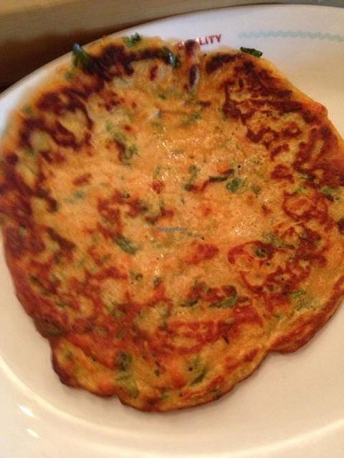 Vegan omelet at Cafe Landwer - Sarona in Tel Aviv