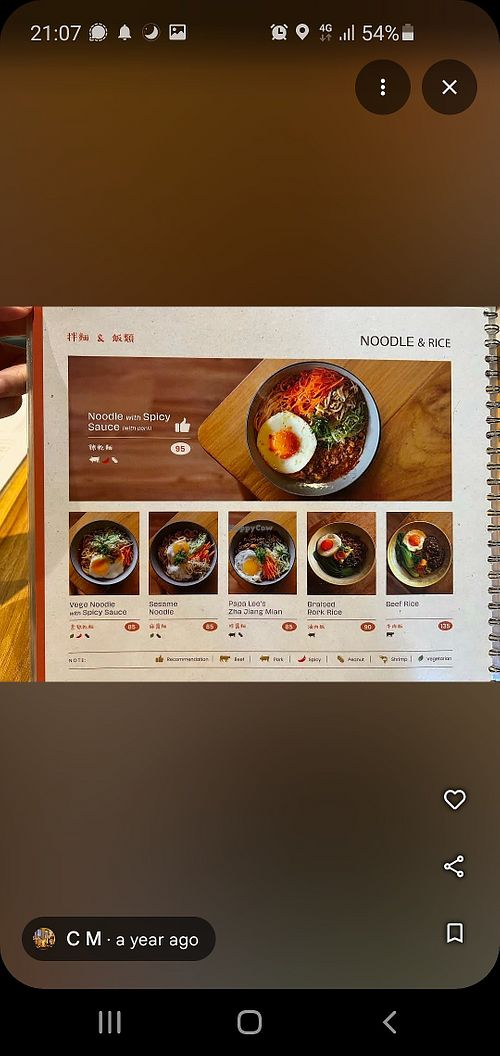 Menu at Papa Lee's Taiwan Teppanyaki Steak House in Kabupaten Badung