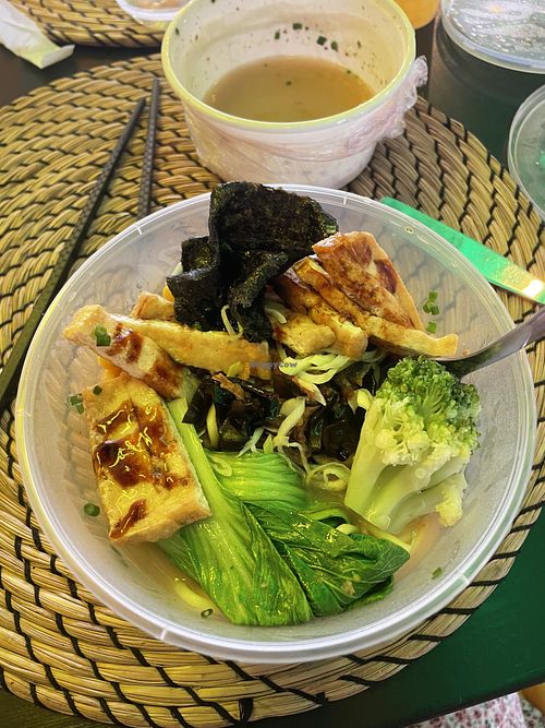 Veg ramen without egg  at Omokuma Ramen & Bubble Tea in Evora