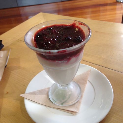 vegan panacotta cafe Royale  at Cafe Royale in Palmerston North