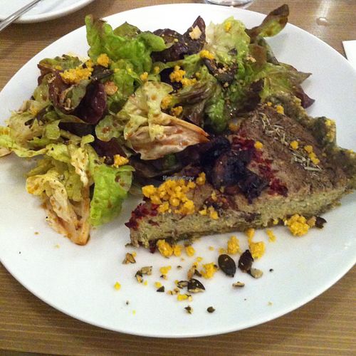 quiche at MyRaw Cafe in Prague