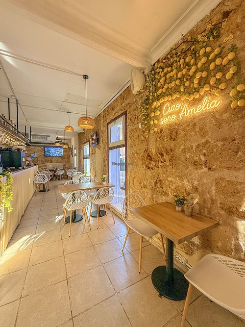 .  at Amelia Pizza Bar in Mallorca