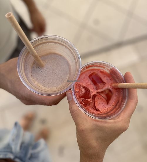 „Espresso Martini“ smoothie & „Watermelon Fresh“ juice  at Juice Club | Smoothies & Juices in Split