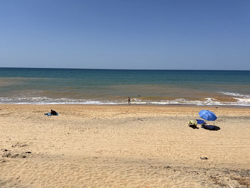 View from some of the tables  at Raizes in Quarteira