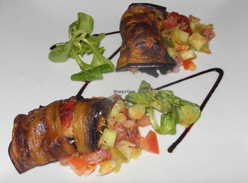 Another of the many fabulous vegan dishes when dining at La Margherita Restaurant, Rugby. at La Margherita Restaurant in Rugby