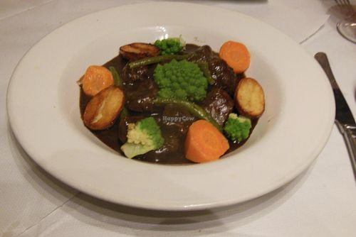 Another of the many fabulous vegan dishes when dining at La Margherita Restaurant, Rugby. at La Margherita Restaurant in Rugby