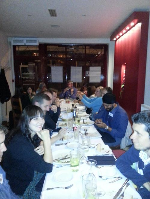 One of our vegan get-togethers held at La Margherita! at La Margherita Restaurant in Rugby