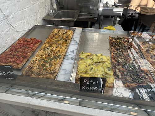 The vegan pizza offerings  at Bonci Pizzeria in Chicago