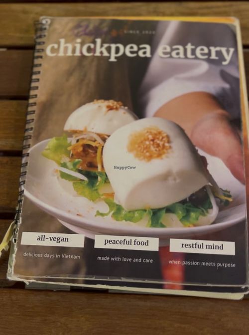 Bao buns (one of their specialties)-  it comes in teeny tiny sized pieces, more like a snack.   at Chickpea Eatery in Da Nang