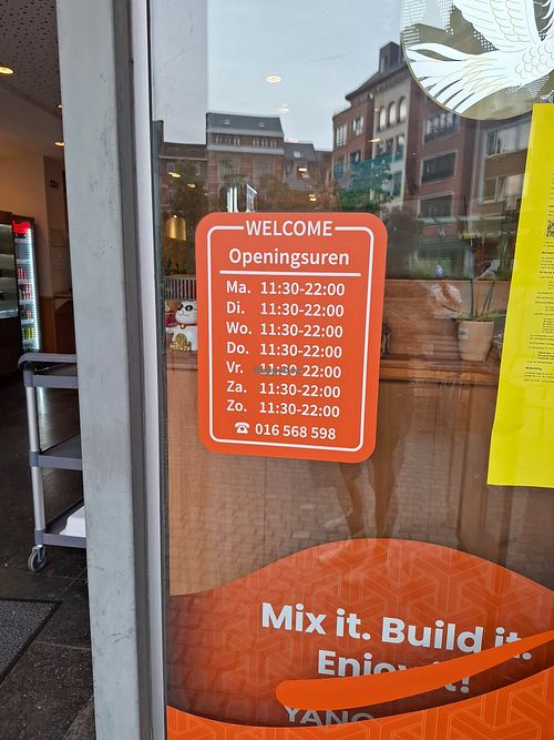 Hours at Yangguofu Malatang(杨国福鲁汶店) in Leuven