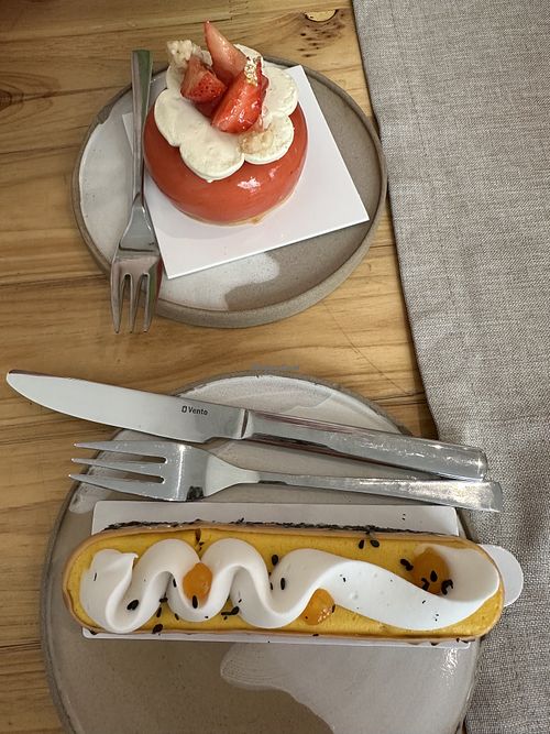 Strawberry and „exotic" Cake   at Pâtisserie CØR in Mannheim