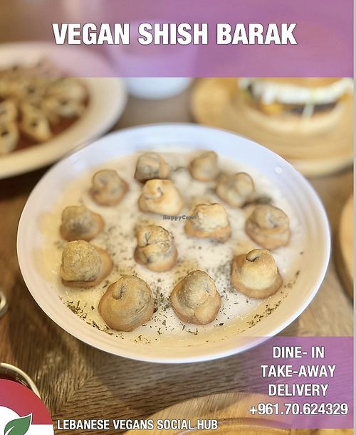 vegan laban shishbarak  at Lebanese Vegans Social Hub in Beirut