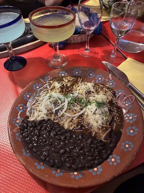 Enchiladas vegan  at La Sandia in Toulouse