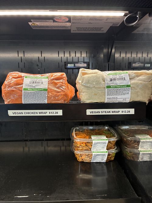 Fridge of options. 2 wraps and 2 noodles.  at ORD - Skyscrapers - T3 in Chicago
