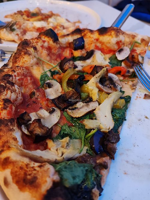 Vegetable pizza at COTTO in Leeds