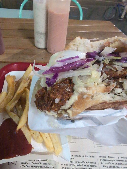 Sauce not vegan yet. August, 2026 at Turban-Doner Kebab in Medellin