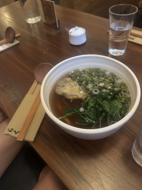 Vegan hot udon   at Raku  in New York City