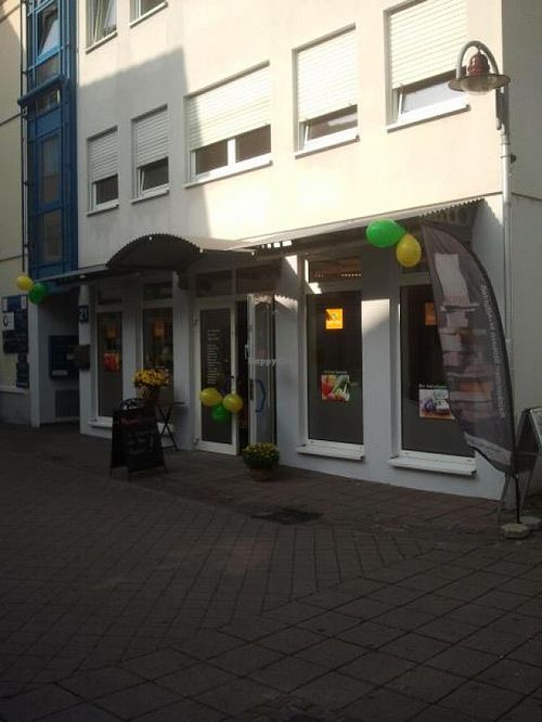 the outside of the store at bio4me in Sinsheim