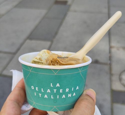 I had Coffee, Pistachio and Coco and it was great! Very creamy 🤤 at La Gelateria Italiana in Vienna