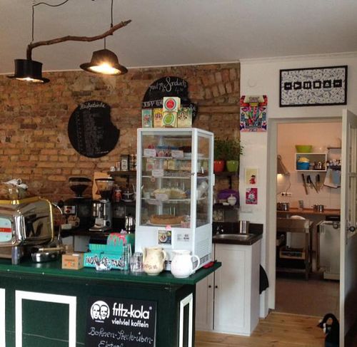 Counter and kitchen.  at Kruemelkueche in Duisburg