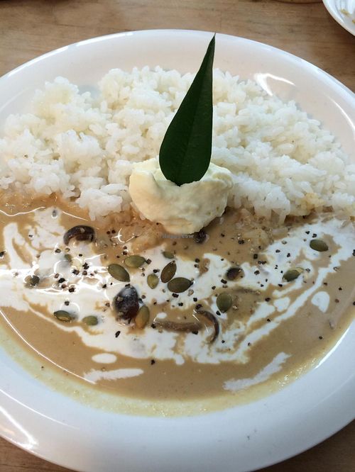 Thai green curry at Cafe Bonheur in Tanabe