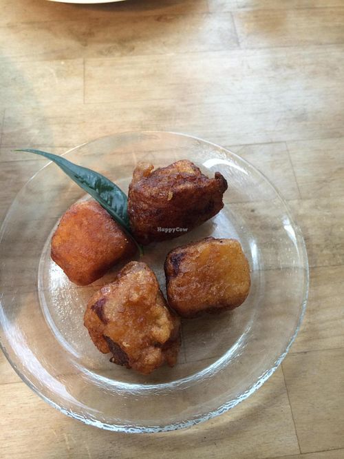 Koya tofu nugget at Cafe Bonheur in Tanabe