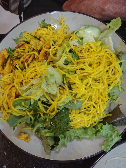 tumeric noodles at TRIỆU AN - TIỆM CHAY ĐÀ NẴNG in Da Nang
