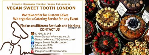 business logo at Vegan Sweet Tooth in London