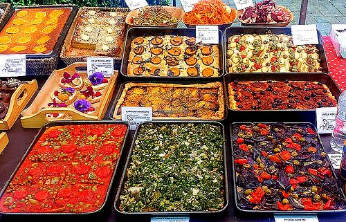 Vegan savouries at Vegan Sweet Tooth in London