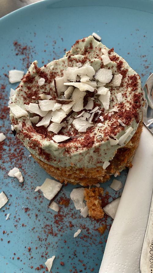Raw carrot cake   at Moyome in Krems An Der Donau