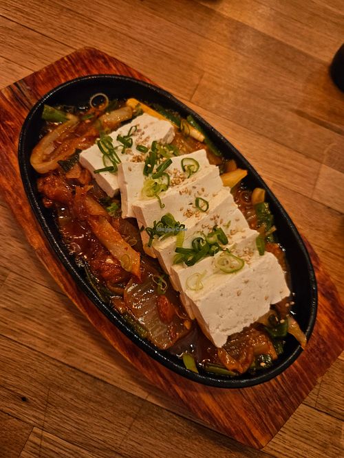 Tofu and Kimichi Bookum at Mukkebi in North London