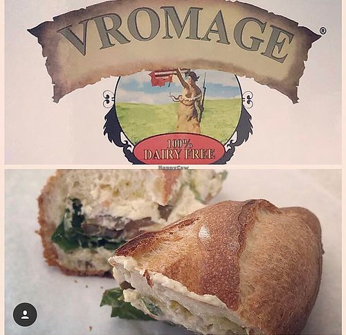 Mozzarella sandwich  at Vromage Dairy-Free Cheese Shop in West Hollywood