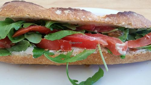 Vegan blue cheese sandwich at Vromage Dairy-Free Cheese Shop in West Hollywood