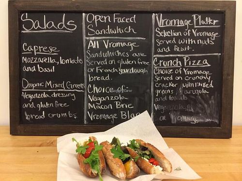 The sandwhich.  at Vromage Dairy-Free Cheese Shop in West Hollywood