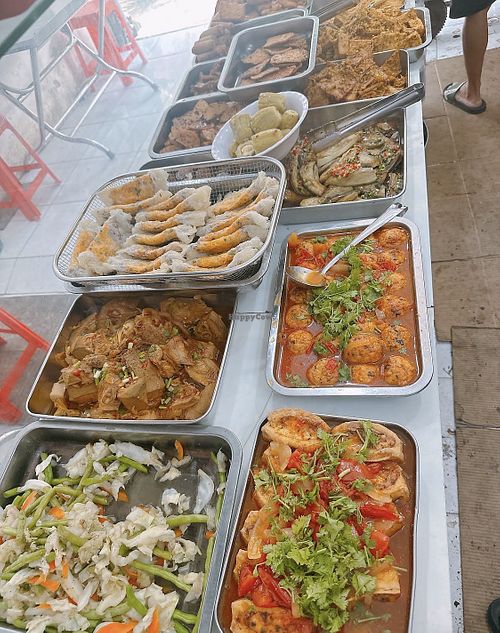 10K vegan meals (also have a choice of buffet)   at Cơm Chay Bồ Đề Tân Phú in Ho Chi Minh