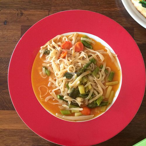 Delicious pasta of the day at Brunetti's Veganarium in Berlin