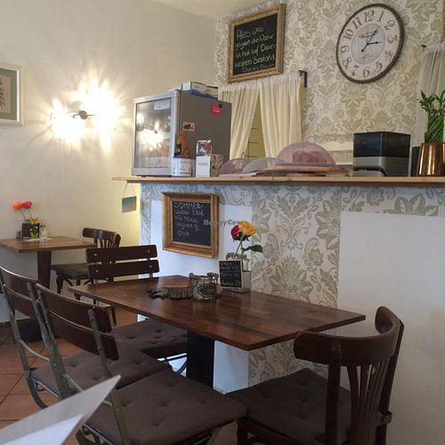 Cozy seatings at Brunetti's Veganarium in Berlin