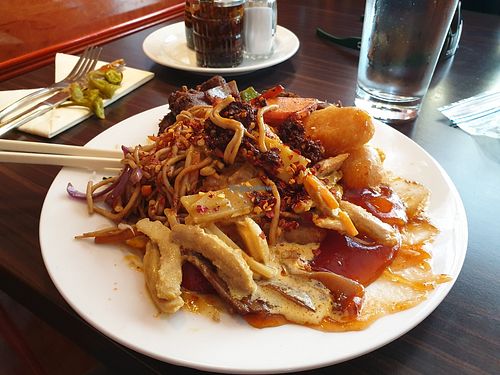 Love the sauce options at Vegegården in Malmo