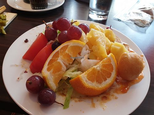 Dessert included in price at Vegegården in Malmo