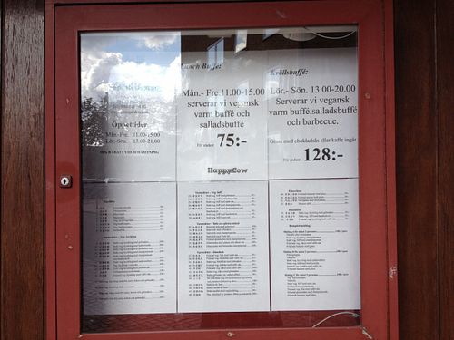 All you can eat for only 75 swedish kroners 

It's so good! at Vegegården in Malmo