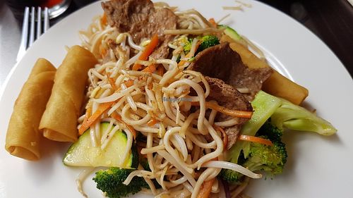 Vegan food from the buffet. at Vegegården in Malmo