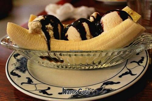 banana split at Vegegården in Malmo